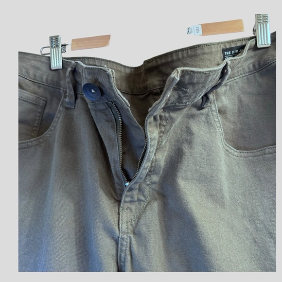 O’Neill Men's Pants 40 Green Straight-Fit Zip Fly Slim Stretchable Jeans - Picture 2 of 16